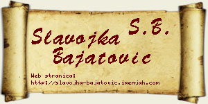 Slavojka Bajatović vizit kartica